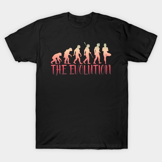 Yoga Evolution T-Shirt by avshirtnation